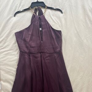 Reiss Anne Chain Detail Maxi Dress in Berry- Size 6